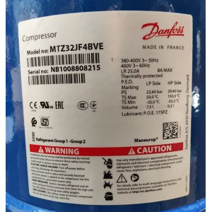 Компрессор Maneurop MTZ32JF4BVE / Danfoss MTZ32-4VM
