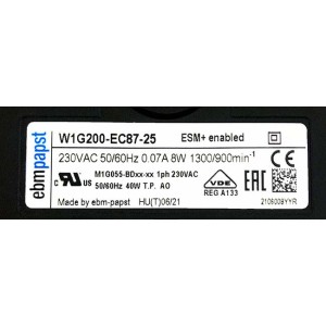 Вентилятор осевой EBM-Papst W1G200-EC87-25 / ebmpapst W1G200EC8725