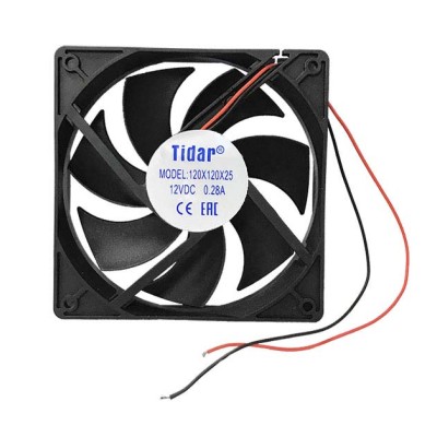 Вентилятор 120х120х25 мм 12VDC, Tidar RQD12025MS