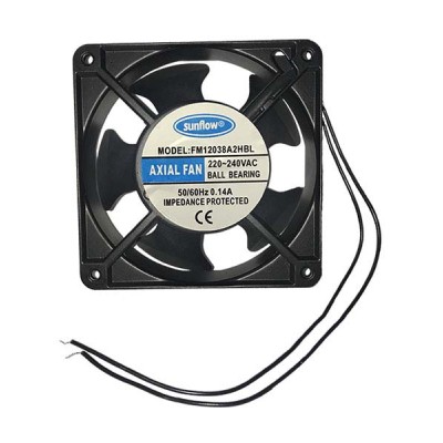 Вентилятор 120х120х38 мм 220V, Sunflow FM12038A2HBL