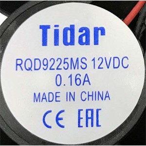 Вентилятор 92х92х25 мм 12VDC, Tidar RQD9225MS